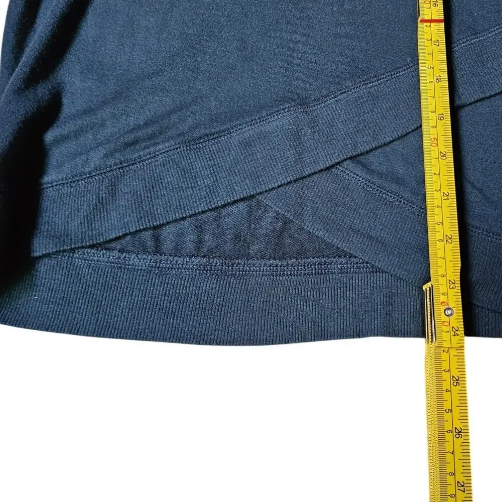 Athleta Cotton Passenger Wrap Top Tulip Blue Size XS